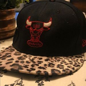 New Era Leopard print flat bill